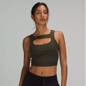 Lululemon LA Front Cut-Out Crop Tank - Size 6